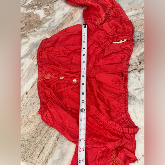 Free People Linen blend Crop Top & Pants Set small - Picture 9 of 16